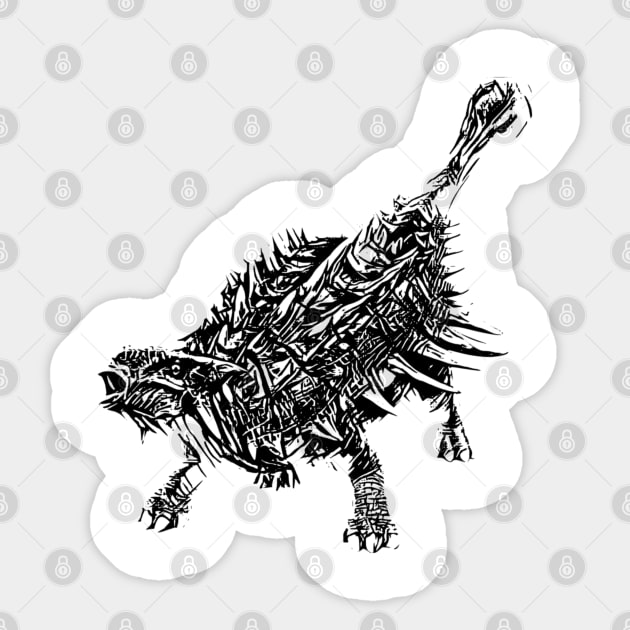 Ankylosaurus Sticker by Nimmersatt